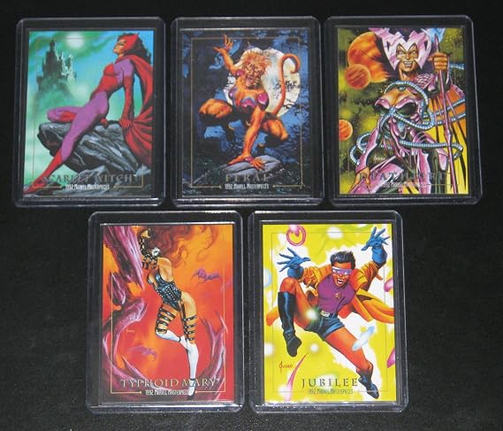 1992 Marvel Masterpieces Series I Lost Cards Insert Set of 5 Cards NM/M Joe Jusko Art