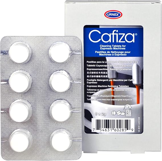 Urnex Cafiza Automatic Coffee Machine Cleaning Tablets, Pack of 8
