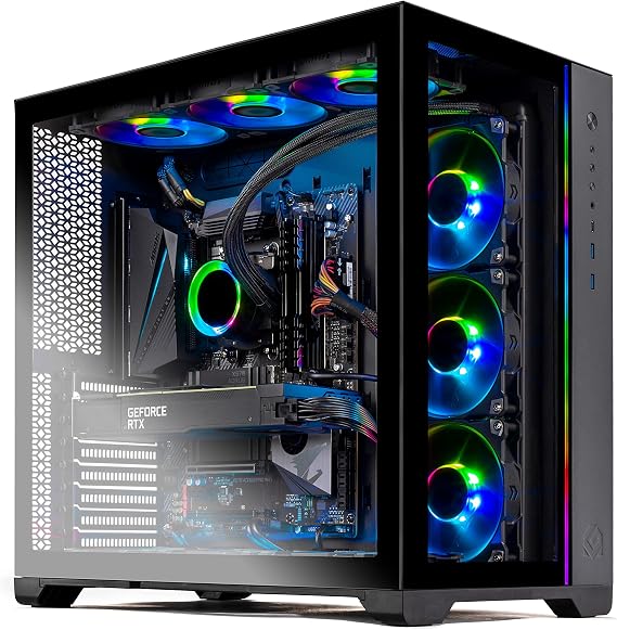 Skytech Prism II Gaming PC Desktop AMD Ryzen 9 5950X 3.4 GHz, RTX 3090, 1TB NVME Gen4 SSD, 32G DDR4 3600 RGB, 1000W Gold PSU, 360mm AIO, AC Wi-Fi, Windows 11 Home 64-bit