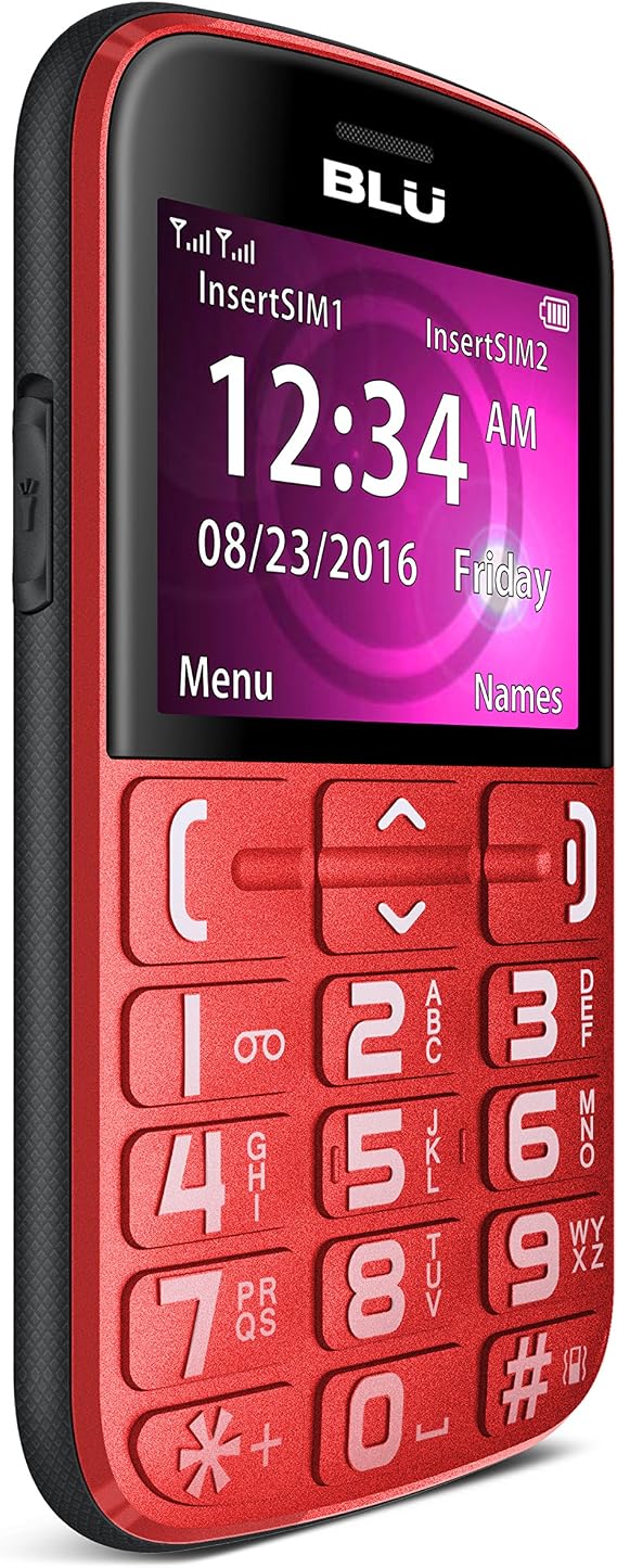 BLU Joy - 2.4", Factory Unlocked Phone - Red