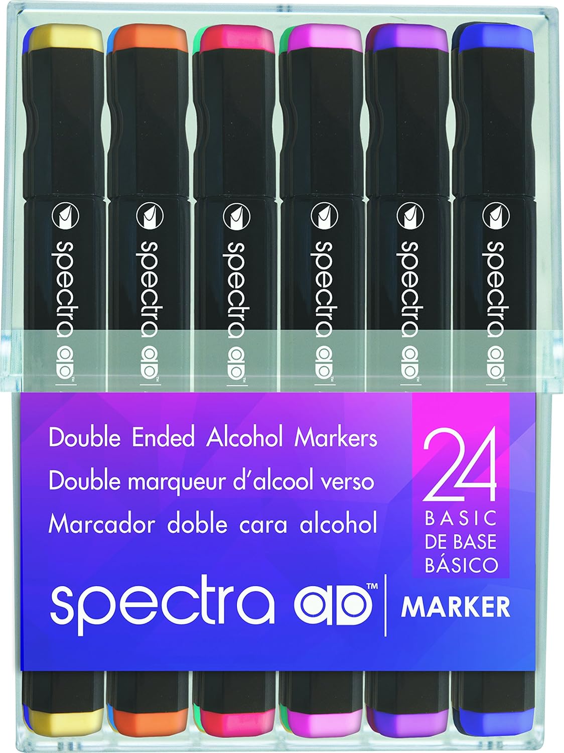 Chartpak Spectra Admarker Set 24 Basic Colors