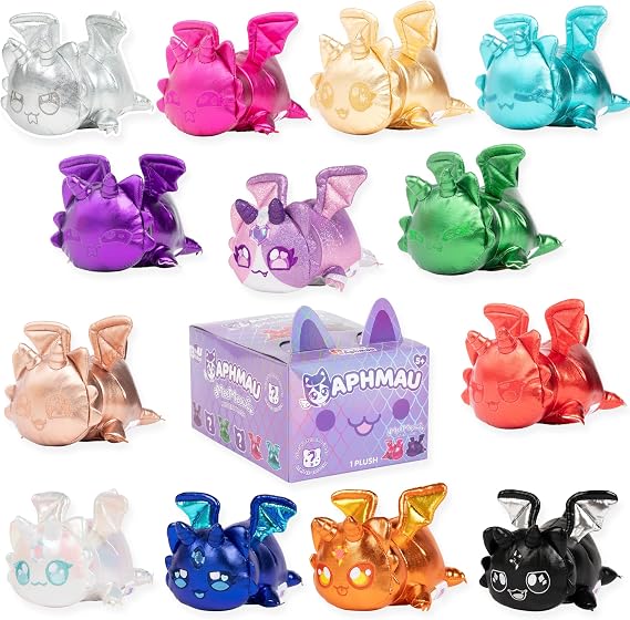 6" MeeMeow Mystery Plush - Dragons, Blind Box, 1 of 8 Possible, Fun Dragon MeeMeows, Official Merch