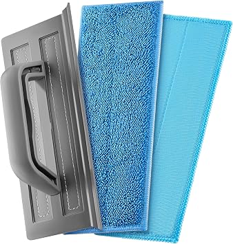 Tyroler Silicone Shower Squeegee for Glass Doors - 10" | 2 Microfiber Scrub & Polish Cloths | Multi-Surface Wiper | Perfect Window Squeegee for Home | Squeegee for Shower Glass | Shower Door Squeegee