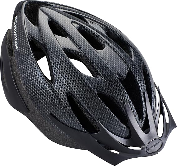 Schwinn Thrasher Helmet for Adults, Size 58-62 cm for Riders Ages 14+, Microshell, Adjustable Dial & Straps, Interior Padding, Air Vents, Visor, Adult Bike Helmet