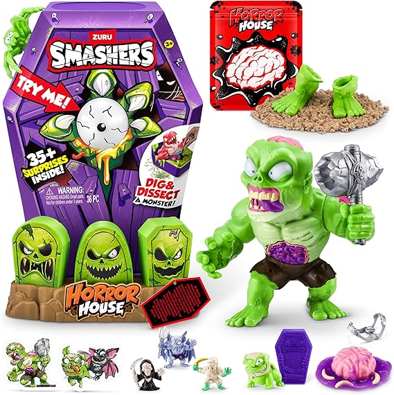 Smashers Mega Horror House Green by ZURU Interactive Toy Collectible Toy for Kids and Teens