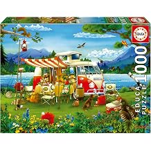 Educa 1000 Parça Harika Kamp Tatili Puzzle - 19922 - Camping Holiday