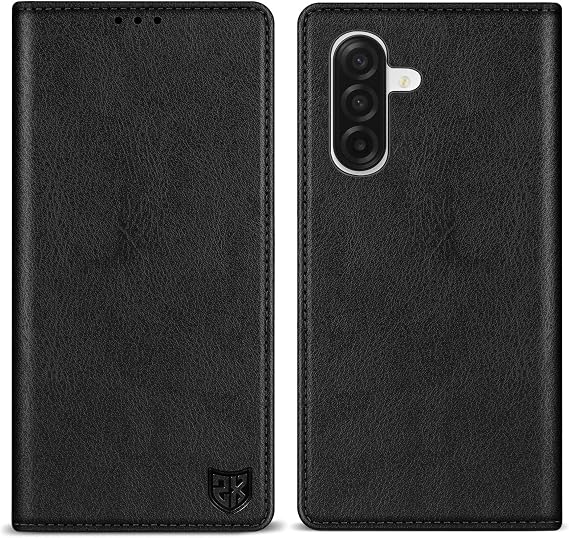  for Samsung Galaxy A17 Wallet Case Strong Magnetic 6.7 inch,Black