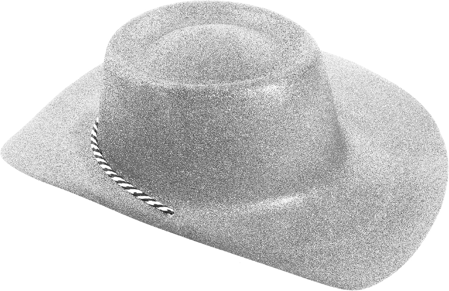 Glitter Cowgirl Hats - Pack of 1 - Fancy Dress Accessory Perfect For Hen Party Cowboy Costumes Stage Show Dance Shows