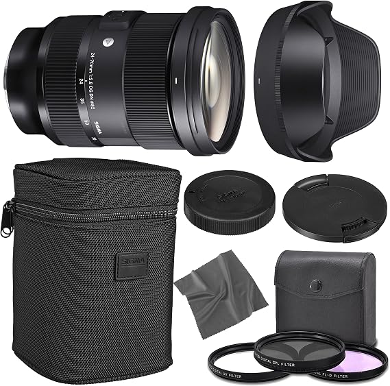 Sigma 24-70mm f/2.8 DG DN Art Lens for Sony E (578965) + Starter Bundle - International Version