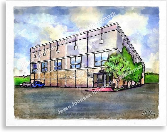 Jesse Johnson Illustration Pam's Painting Poster // 11x14 The Office WaterColor Painting Decor dunder mifflin the office merchandise gifts office quotes michael scott