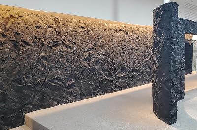 3D Panels, Artificial Stone, Faux Big Rocks Tiles - Split Rock Wall Restoration & Covering Black