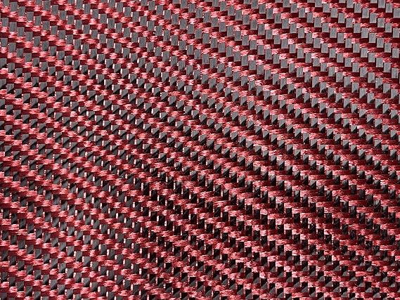 Red Carbon Fiber Color Hybrid Cloth (3k, 5.7oz)