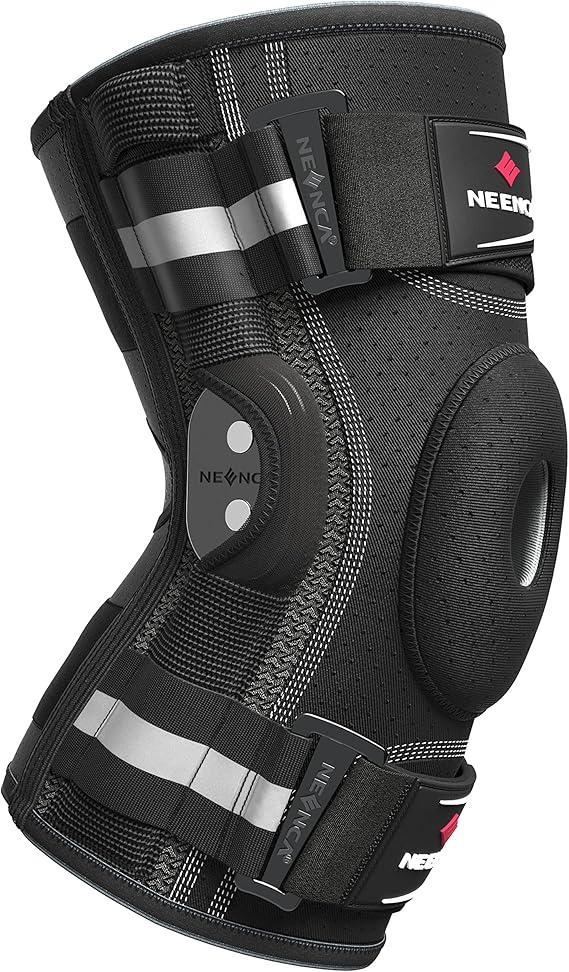 NEENCA Professional Knee Brace, Hinged Knee Support for Women & Men Relief | Removable Dual Side Stabilizers, Medical for Knee Pain Relief, Joint Stability, Meniscus Tear, ACL, PCL, MCL, Sports, Workout