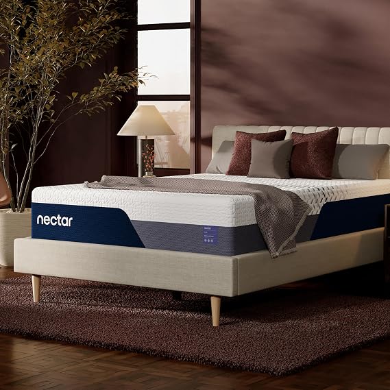 Nectar Luxe 14 Memory Foam Mattress, Queen, Medium Feel, 1-Year Trial