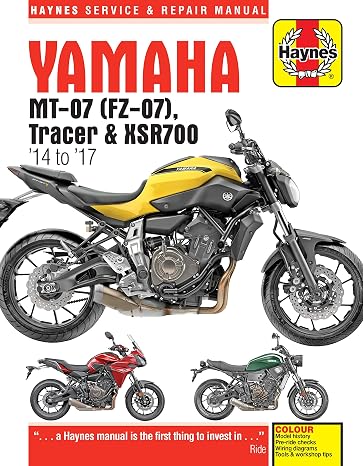 Yamaha MT-07,#39;14-'17: MT-07 ('14-'17), FZ-07 ('15-'17), MT-07TR Tracer ('16-'17), XSR700 ('15-'17) (Includes Special Edition models) (Haynes Powersport)