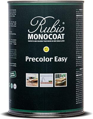 Rubio Monocoat Precolor Easy, Indoor Water-Based Wood Stain & Pre-Treatment, 200 ft2 - Cashmere Brown | Quick-Dry, Eco-Friendly Pre-Color Bonding Stain for Indoor Use with Oil Plus 2C | 1 Liter