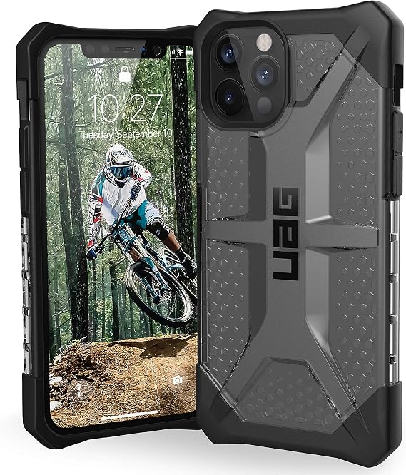 URBAN ARMOR GEAR UAG Designed for iPhone 12 Pro Max 5G [6.7-inch Screen] Rugged Lightweight Slim Shockproof Transparent Plasma Protective Cover, Ice