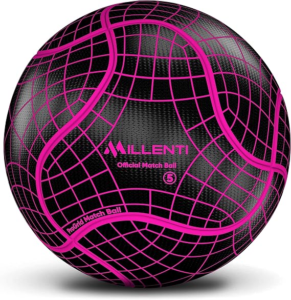 Millenti Soccer Balls - Soccer Ball with High-Visibility, Easy-to-Track Designs