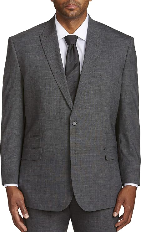 Synrgy Big and Tall Performance Stretch Suit Jacket, Grey