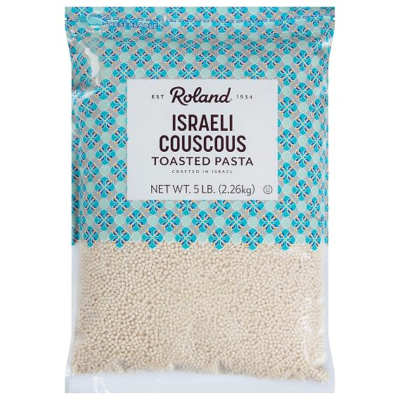 Roland Foods Traditional Israeli Couscous Toasted Pasta, Specialty Imported Food, 5 Pound, Pack of 1