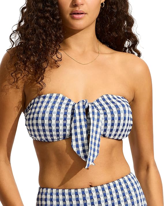 Seafolly Women's Bandeau Tie Front Bikini Top Swimsuit