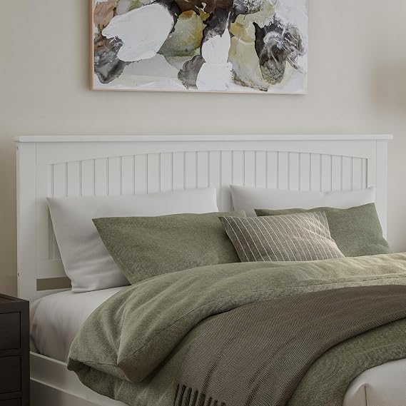 AFI, Nantucket King Solid Wood Panel Headboard, White