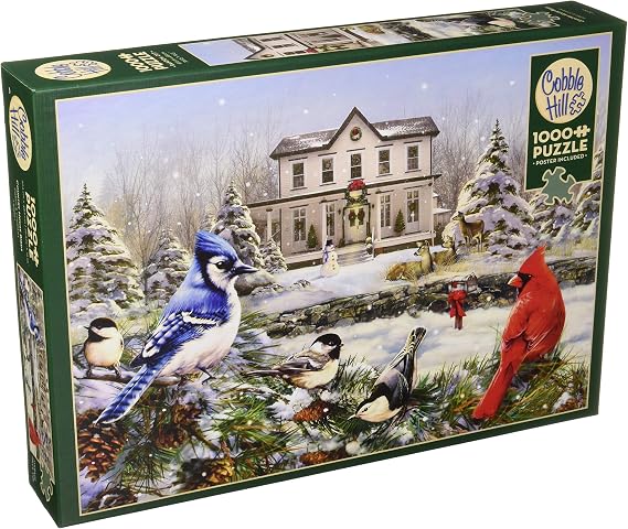 Cobblehill 80119 1000 pc Country House Birds Puzzle, Various