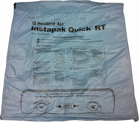 18 x 18 Inches #20 Instapak Quick Room Temperature Bags, 36 Bags (E-2030-36)
