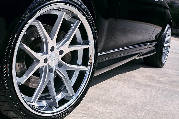 20" Inch Ferrada FR2 Silver Machine/Chrome Lip Concave Wheels Rims | Set of 4 | Fits MERCEDES W221 S550 S63